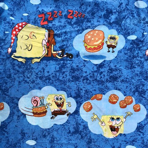 SPONGE BOB★スポンジボブ★フィットシーツ★お布団★人形★フィギュア★布★ビンテージ★シーツ