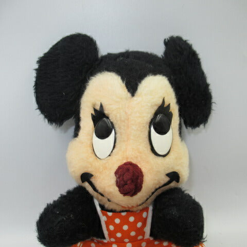 ビンテージ★MinnieMouse★ミ二ー★ぬいぐるみ★人形★オールド★ディズニー★ミッキーマウス★DISNEY★Walt Disney Productions★38センチ
