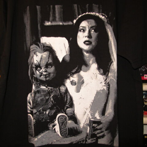 CHILD PLAY★CHUCKY★Chucky★T-shirt★Stuffed toy★Doll★Figure★L size★Black★New 