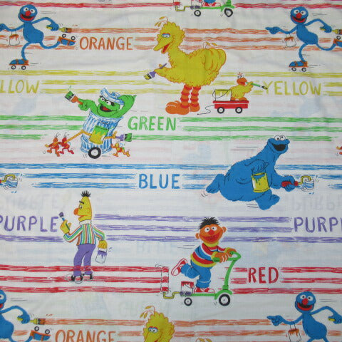 SESAME STREET★セサミストリート★ビッグバード★Big Bird★クッキーモンスター★CookieMonster★オスカー★Oscar The Grouch★アーニー★バート★フラットシーツ★VINTAGE★ぬいぐるみ★フィギュア★人形★USED★カラー★色
