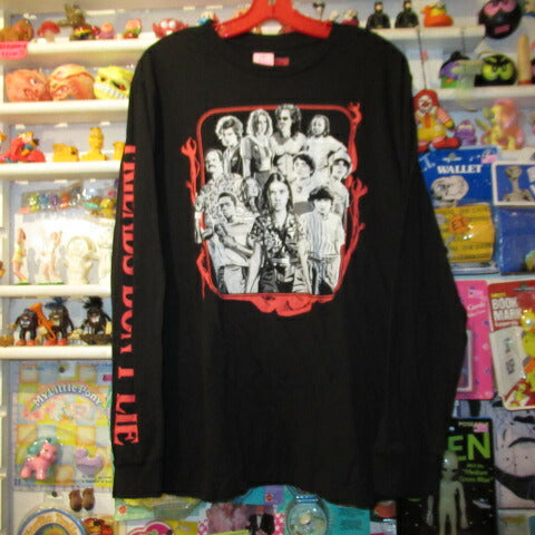 STRANGER THINGS★Stranger Things★T-shirt★Ron T★Eleven★Figure★NET FLIX★M size★Long sleeve★Long sleeve★Black★New 