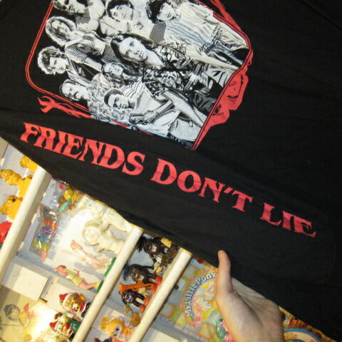 STRANGER THINGS★ストレンジャーシングス★Tシャツ★ロンT★イレブン★フィギュア★NET FLIX★Mサイズ★長袖★ロングスリーブ★ブラック★新品