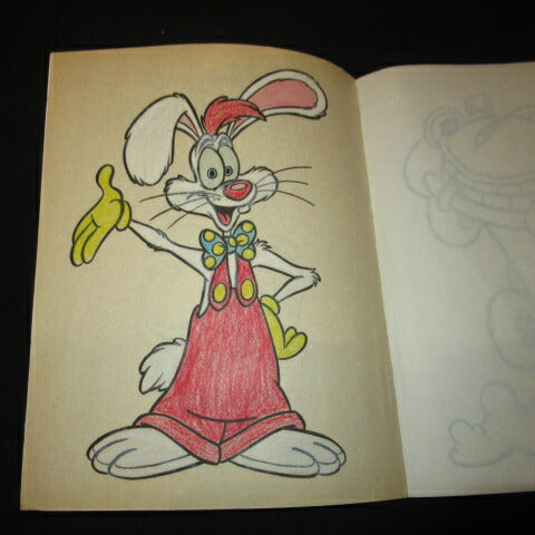 1988年★80's★Disney★ディズニー★ROGER RABBIT★ロジャーラビット★ぬり絵★カラーリングブック★絵本★ぬいぐるみ★フィギュア★ビンテージ★人形★２２ページ