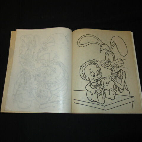 1988年★80's★Disney★ディズニー★ROGER RABBIT★ロジャーラビット★ぬり絵★カラーリングブック★絵本★ぬいぐるみ★フィギュア★ビンテージ★人形★２２ページ