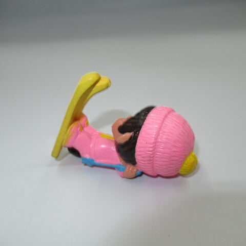 70's★1979年★ビンテージ★モンチッチ★Monchhichi★PVC★フィギュア★人形★ぬいぐるみ★VINTAGE★サル★猿★Ski★スキー★ピンク