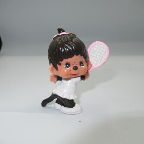 70's★1979年★ビンテージ★モンチッチ★Monchhichi★PVC★フィギュア★人形★ぬいぐるみ★VINTAGE★サル★猿★テニス★ピンク