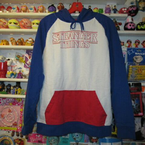 STRANGER THINGS★ストレンジャーシングス★Tシャツ★スウェット★トレーナー★ロゴ★パーカー★フ―ディー★フィギュア★NET FLIX★Lサイズ★長袖★USED
