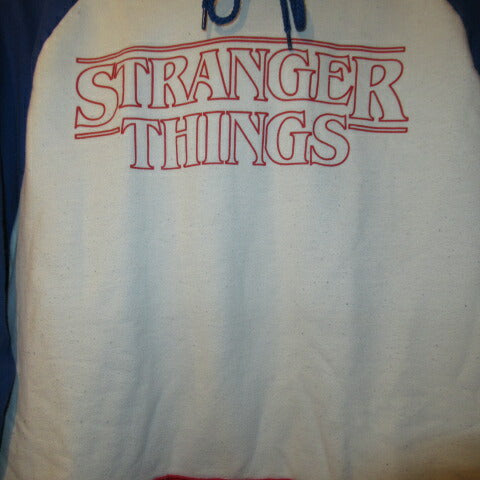 STRANGER THINGS★ストレンジャーシングス★Tシャツ★スウェット★トレーナー★ロゴ★パーカー★フ―ディー★フィギュア★NET FLIX★Lサイズ★長袖★USED