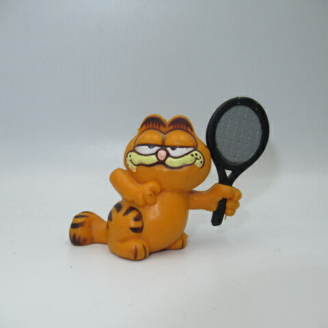 70’ｓ★80's★ビンテージ★ガーフィールド★Garfield★フィギュア★ぬいぐるみ★人形★ＰＶＣ★テニス★２