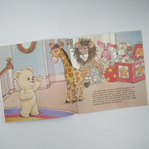 Vintage★1987★80S★Snuggle★Snuggle Bear★Furfa★Picture book★Cassette tape★Doll★Stuffed animal★24 pages 