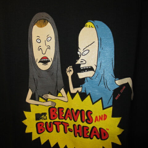 BEAVIS AND BUTT-HEAD★ビーバス・アンド・バットヘッド★MTV★Tシャツ★ぬいぐるみ★人形★フィギュア★Lサイズ★新品★ブラック