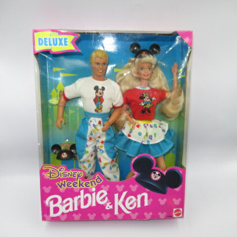 Super rare! ! 1993★90's★DisneyWeekend Barbie &amp; Ken★Disney Weekend Barbie &amp; Ken★Doll★Figure★Mickey Mouse★Mickey★Minnie★Deluxe Set 