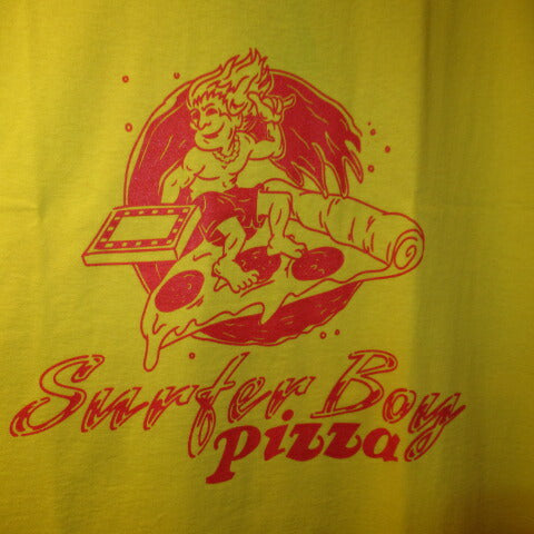 STRANGER THINGS★Stranger Things★T-shirt★SurferBoy Pizza★Eleven★Mike★Figure★NET FLIX★3XL size★Yellow 