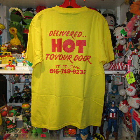 STRANGER THINGS★Stranger Things★T-shirt★SurferBoy Pizza★Eleven★Mike★Figure★NET FLIX★XL size★Yellow 