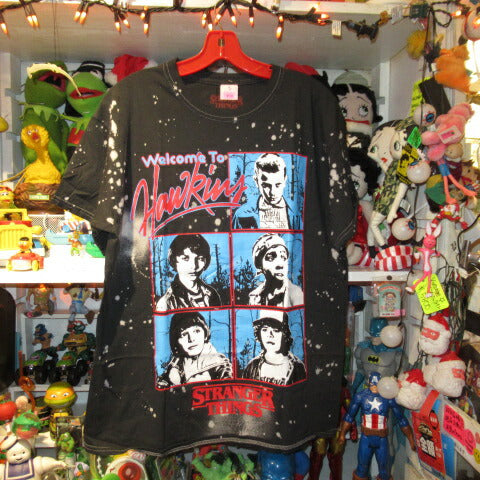 STRANGER THINGS★Stranger Things★T-shirt★Eleven★Mike★Dustin★Figure★NET FLIX★M size★Black 