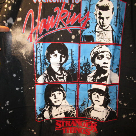 STRANGER THINGS★Stranger Things★T-shirt★Eleven★Mike★Dustin★Figure★NET FLIX★M size★Black 