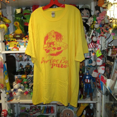 STRANGER THINGS★Stranger Things★T-shirt★SurferBoy Pizza★Eleven★Mike★Figure★NET FLIX★3XL size★Yellow 