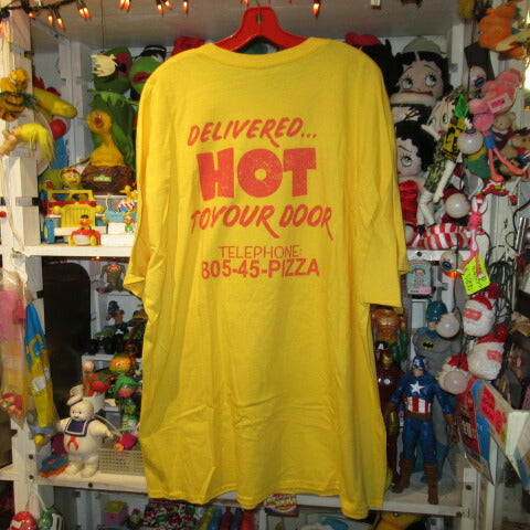 STRANGER THINGS★Stranger Things★T-shirt★SurferBoy Pizza★Eleven★Mike★Figure★NET FLIX★3XL size★Yellow 