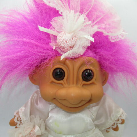 Vintage★RUSS★TROLL★TROLLS★Trolls★Wedding★Bride★Wedding★Doll★Figure★Pink 