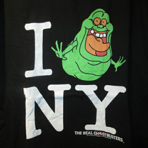 GHOSTBUSTERS★Ghostbusters★Slimer★Green Ghost★T-shirt★Plush toy★Doll★Figure★L size★New★Black 