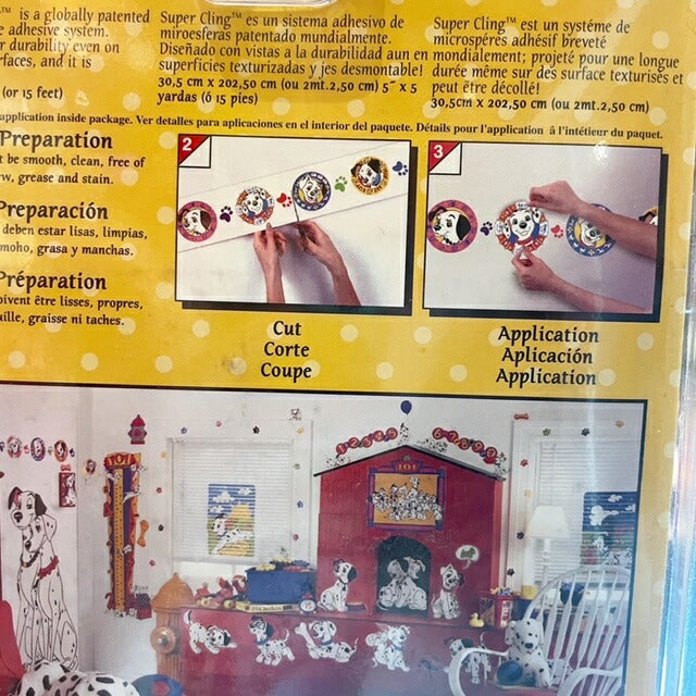 90's★Disney★ディズニー★１０１★ダルメシアン★101匹わんちゃん★Wall Sticker★ウォールステッカー★シール★ぬいぐるみ★PVC★フィギュア★人形