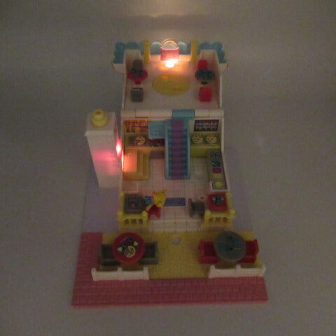 レア！ライツアップ★ビンテージ★90's★Polly Pocket★ポーリーポケット★人形★フィギュア★ドールハウス★お家★学校★Light-Up★ピザパーラー★PIZZA PARLOR