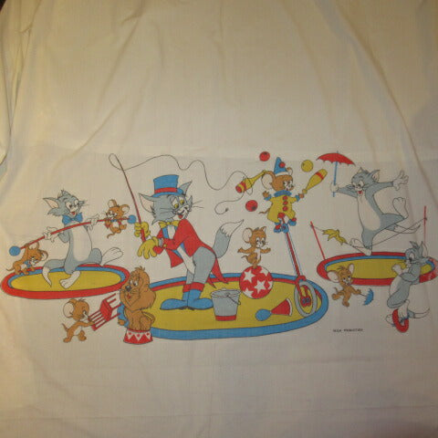 レア！ビンテージ★Tom& Jerry★トムとジェリー★トム＆ジェリー★シーツ★フラットシーツ★人形★フィギュア★ぬいぐるみ★USED★汚れあり