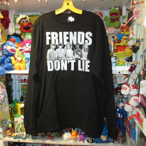 STRANGER THINGS★Stranger Things★T-shirt★Ron T★Eleven★Figure★NET FLIX★M size★Long sleeve★Long sleeve★Black★New★FRIENDS DON'T LIE 
