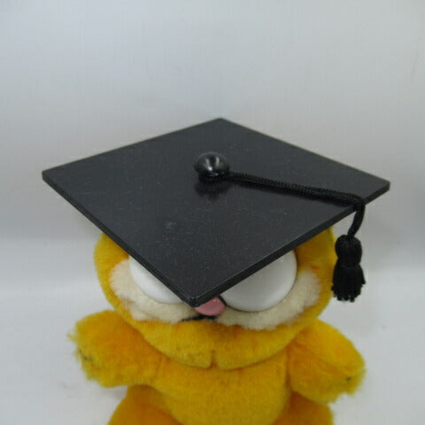 80's★ビンテージ★ガーフィールド★ぬいぐるみ★人形★フィギュア★GARFIELD★卒業式★１４センチ