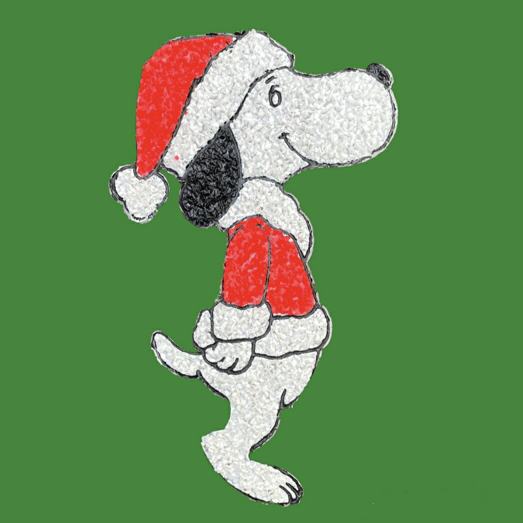 70's★Peanuts★ピーナッツ★SNOOPY★スヌーピー★popcorn art★ポップコーンアート★フィギュア★人形★ビンテージ★Christmas★クリスマス★サンタ