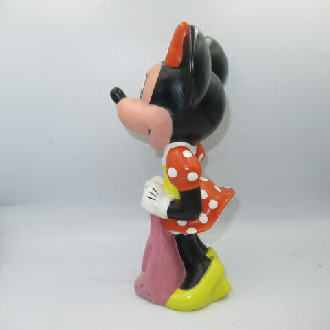 ビンテージ★Disney★ディズニー★ミニーマウス★Minnie Mouse★ソフビフィギュア★置き物★人形★フィギュア★ぬいぐるみ★ミッキー★20センチ