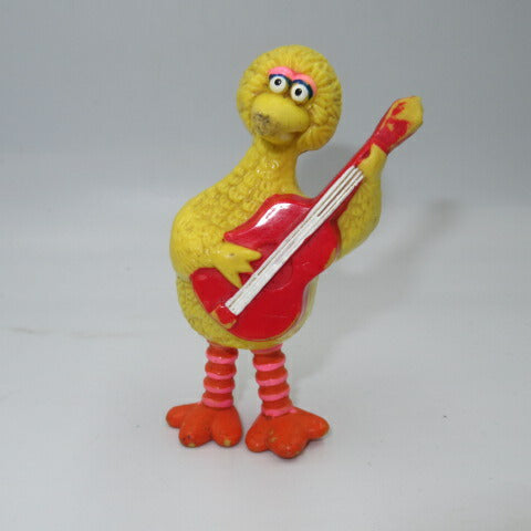 SESAME STREET★Sesame Street★Big Bird★Big bird★Doll★Figure★Doll★Stuffed animal★PVC★8cm★Guitar★There are scratches 