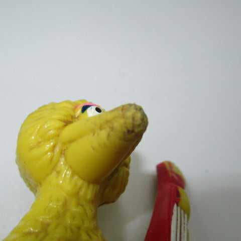 SESAME STREET★Sesame Street★Big Bird★Big bird★Doll★Figure★Doll★Stuffed animal★PVC★8cm★Guitar★There are scratches 