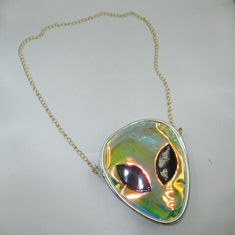 ＡＬＩＥＮ★エイリアン★ショルダーバッグ★バッグ★キーホルダー★人形★フィギュア★ブルー★UFO★人形★フィギュア★ぬいぐるみ★宇宙人★１８センチ★シルバー