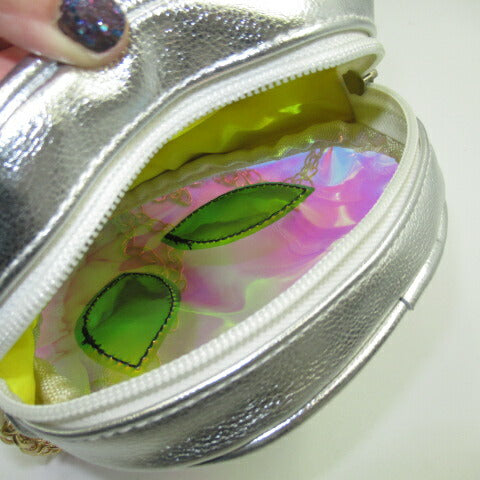 ＡＬＩＥＮ★エイリアン★ショルダーバッグ★バッグ★キーホルダー★人形★フィギュア★ブルー★UFO★人形★フィギュア★ぬいぐるみ★宇宙人★１８センチ★シルバー