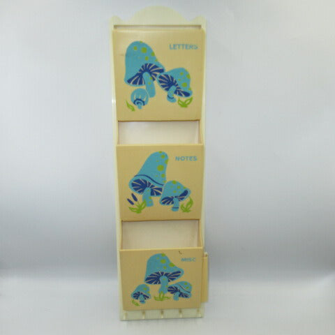 70's★Vintage★Letter Rack★Wall Organizer★Wall Hanging★Mushroom★Mushroom★Figure★Display 