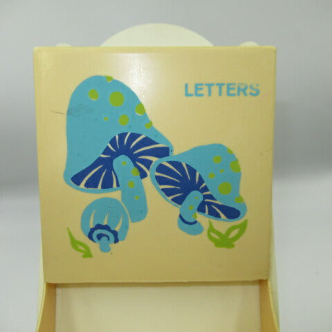 70's★Vintage★Letter Rack★Wall Organizer★Wall Hanging★Mushroom★Mushroom★Figure★Display 