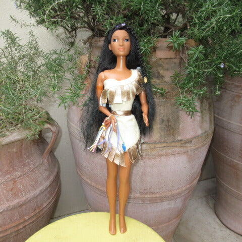 大きい！90's★ディズニー★Pocahontas★ポカホンタス★ぬいぐるみ★PVC★フィギュア★人形★DISNEY★ビンテージ★４７センチ