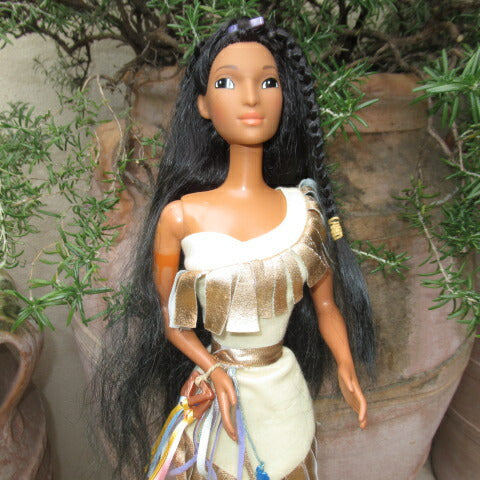 大きい！90's★ディズニー★Pocahontas★ポカホンタス★ぬいぐるみ★PVC★フィギュア★人形★DISNEY★ビンテージ★４７センチ