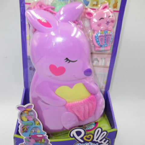 2022年★Polly Pocket★ポーリーポケット★コンパクト★人形★フィギュア★ままごと★ドールハウス★３D★カンガルー★ママ＆ベイビー★バッグ★ショルダー
