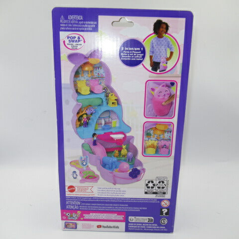 2022年★Polly Pocket★ポーリーポケット★コンパクト★人形★フィギュア★ままごと★ドールハウス★３D★カンガルー★ママ＆ベイビー★バッグ★ショルダー