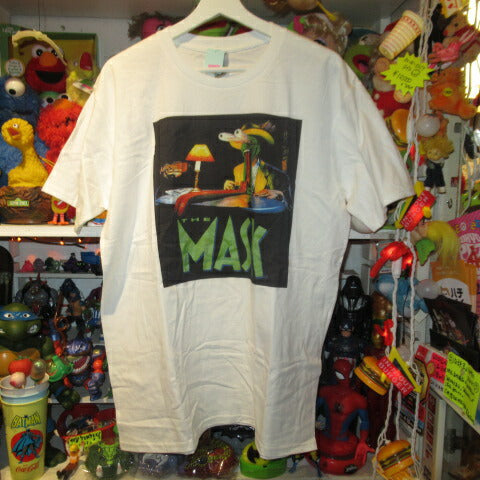 THE MASK★The Mask★T-shirt★Jim Carrey★Stuffed animal★Doll★Figure★XL size★White 