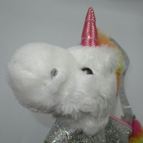 ユニコーン★UNICORN★ぬいぐるみショルダーバッグ★Bag★人形★フィギュア★ホワイト★