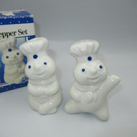箱入り！デッドストック！1997年★Doughboy★ドゥーボーイ★Salt & Pepper★S & P★ソルト＆ペッパー★陶器★フィギュア★人形★ぬいぐるみ★PILLSBURY