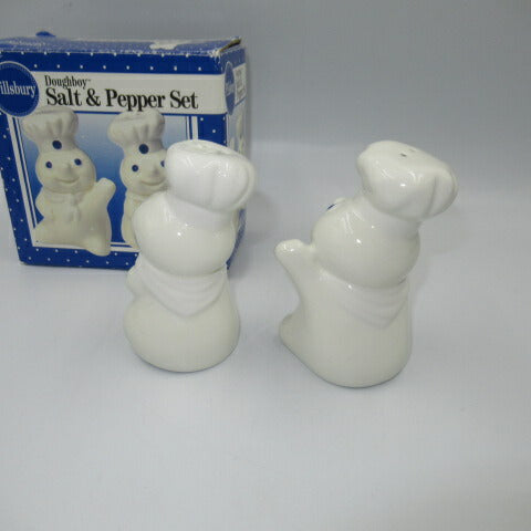 箱入り！デッドストック！1997年★Doughboy★ドゥーボーイ★Salt & Pepper★S & P★ソルト＆ペッパー★陶器★フィギュア★人形★ぬいぐるみ★PILLSBURY