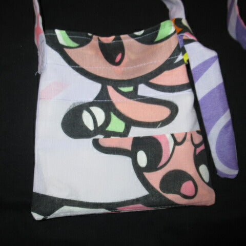 POWERPUFF GIRLS★パワーパフガールズ★サコッシュ★ポーチ★ショルダーバッグ★フィギュア★人形★ぬいぐるみ★ビンテージシーツ★ハンドメイド