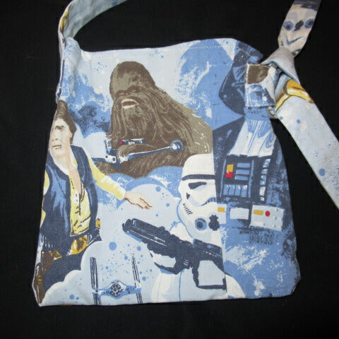 STAR WARS★スターウォーズ★サコッシュ★ポーチ★ショルダーバッグ★チューバッカ★C3PO★ハン・ソロ★フィギュア★人形★ぬいぐるみ★ビンテージシーツ★ハンドメイド