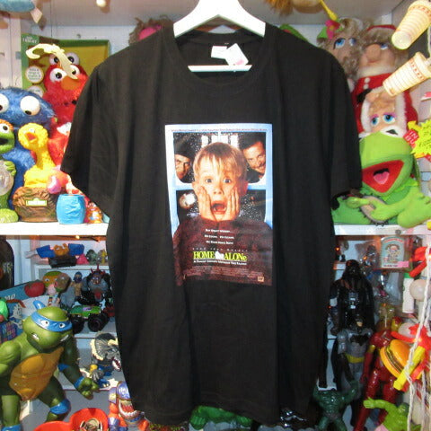 HOME ALONE★Home Alone★T-shirt★Illustration★Kevin★Figure★Macaulay Culkin★Black★L size 