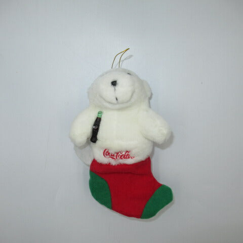 ビンテージ★コカ・コーラ★Coca-Cola★ポーラーベア★Christmas★クリスマス★オーナメント★ぬいぐるみ★人形★フィギュア★約１７センチ★
