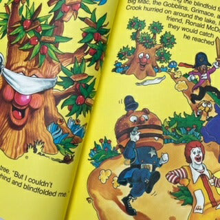 1978★70's★Vintage★McDonald's★Book★Book★The Hamburger Hunt★Figure★Doll 